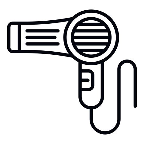 Hair Dryer Icon Outline Style 15307062 Vector Art At Vecteezy