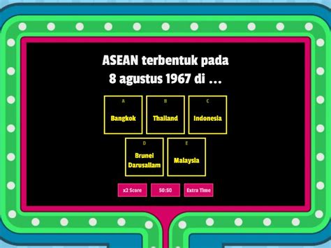 Latihan Soal Peran Aktif Bangsa Indonesia Dalam Asean Gameshow Quiz