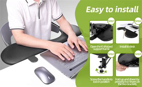 Giecy Desk Extender Adjustable Arm Rest Support For Arm Support For