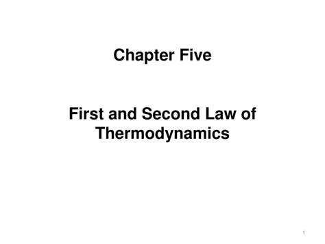 First And Second Law Of Thermodynamics Ppt Download