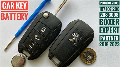 Peugeot Key Battery Replacement How To