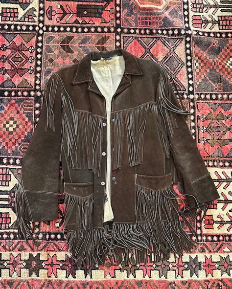 Vintage Western Brown Suede Fringe Jacket - Gem