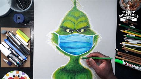 Drawing the Grinch who stole Christmas : r/drawing