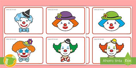 Tarjetas De Emparejar Payasos De Circo Teacher Made