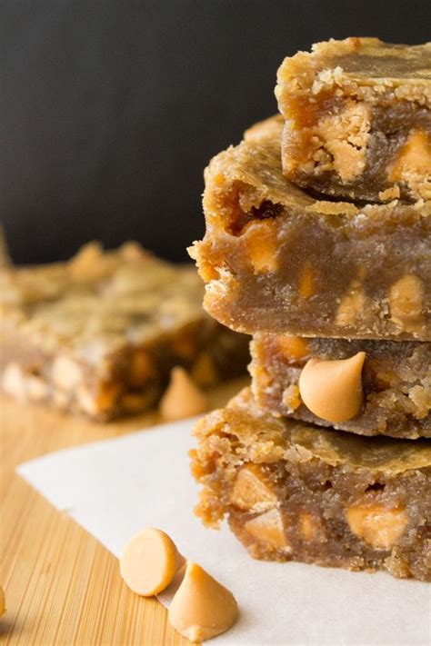 Chewy Fudgy Blondies With A Rich Butterscotch Taste And Filled With