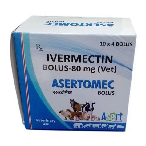 80 Mg Ivermectin Bolus For Veterinary Packaging Type Box At Rs 2240