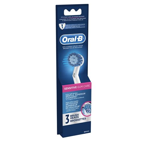 Oral B Sensitive Gum Care Extra Soft Bristle Electric Toothbrush Replacement Heads Refill 3