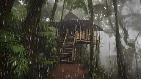 Durma Em Minutos Barulho De Chuva Trov O Na Floresta Para