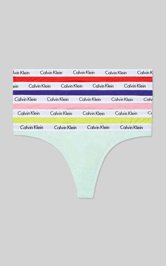 Calvin Klein Pride Carousel Thong 5 Pack In Multi Pack Showpo