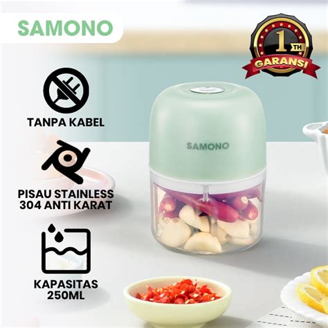 Jual Samono Mini Chopper Blender Portable Gilingan Mini Bumbu Dan