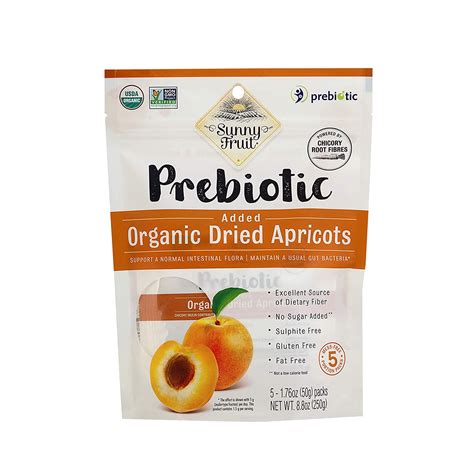 Sunny Fruit Organic Dried Apricots with Added Prebiotics 250g – Healthy
