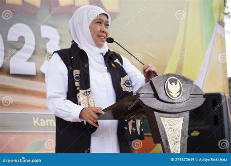 Khofifah Indar Parawansa Governor Of East Java On Sumberasri Durian