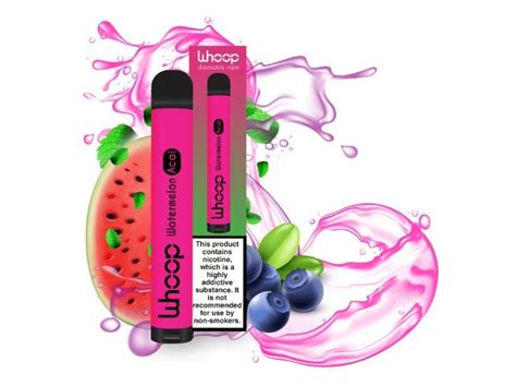 Jednorázová E Cigareta Whoop Watermelon Acai Vodní Meloun S Acai 20mg