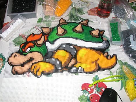 Bowser Perler By Ndbigdi On Deviantart Perler Perler Bead Art Melty