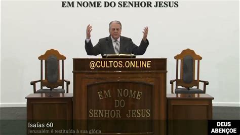 Santo Culto A Deus VÍdeo Sex 29122023 730hs IsaÍas Cap 60 Youtube