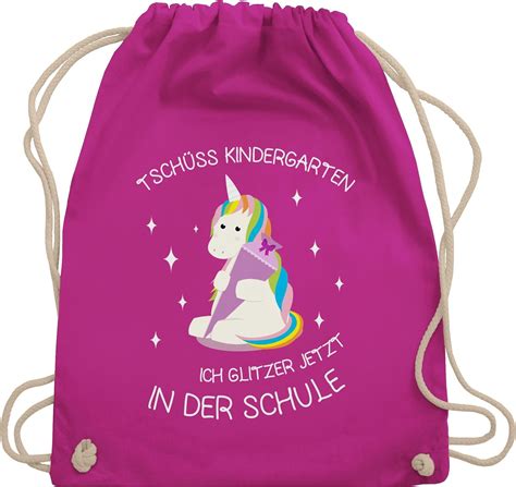 Turnbeutel Rucksack Schulanfang Einschulung Geschenk Tschüss