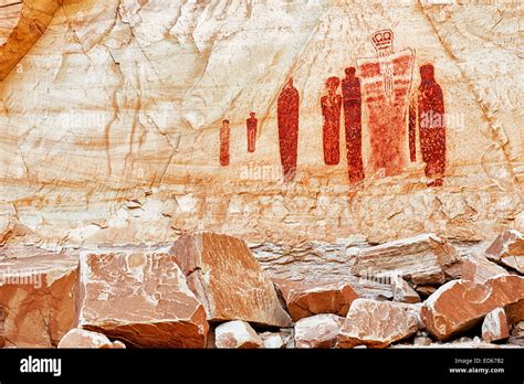 The Holy Ghost Panel Of The Great Gallery Pictographs In Remote