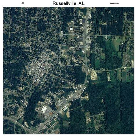 Aerial Photography Map of Russellville, AL Alabama