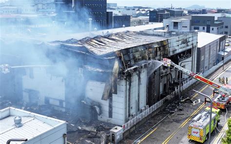 South Korea battery plant explosion kills at least 22 people