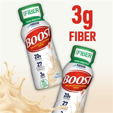 BOOST Bebida nutricional completa de alta proteína con fibra muy