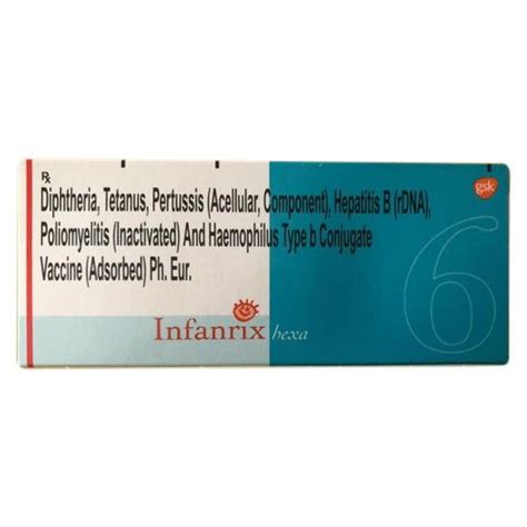 Infanrix Hexa Vaccine Packaging Type Vial Box Rs 2100 Piece ID