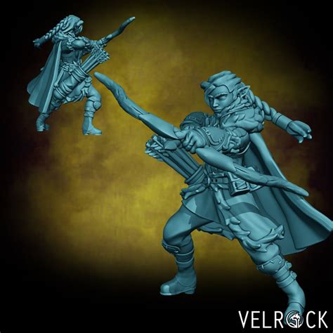 Female Elf Tundra Ranger Velrock 3d Printed Resin Etsy