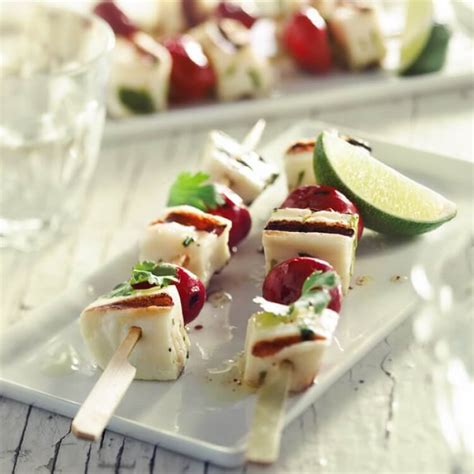 Brochettes De Haloumi Et Piments Peppadew Recettes Dici