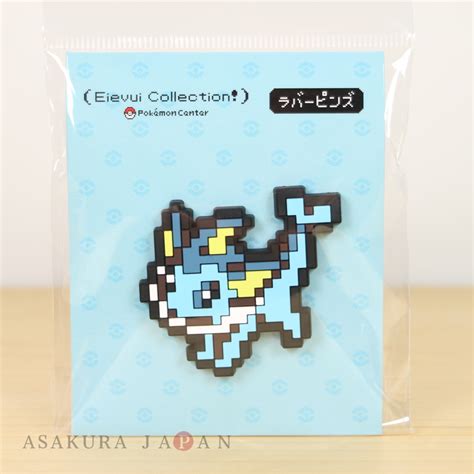 Pokemon Center Eevee Dot Collection Rubber Pins Vaporeon Pin Badge