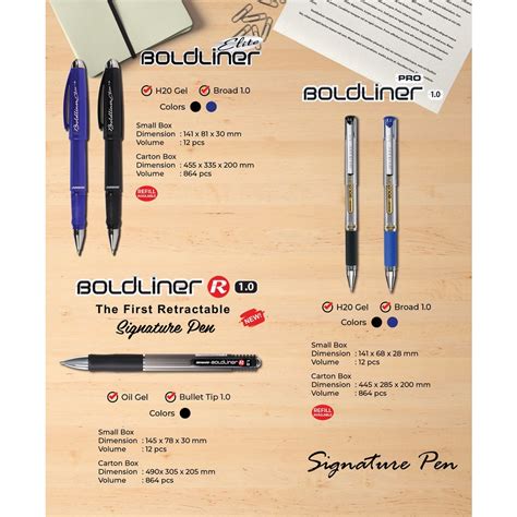 Jual Signature Pen Pulpen Tanda Tangan Standard Boldliner Bulpen