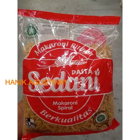 Jual MAKARONI SPIRAL CAP SEDANI ECERAN 1 KG Shopee Indonesia