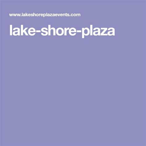 Lake Shore Plaza Lakeshore Classic Wedding Venue Lake