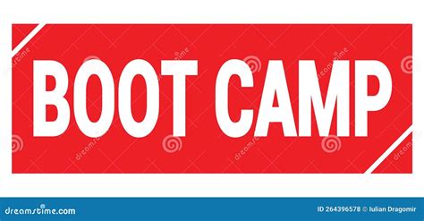 BOOT CAMP Text Written On Red Stamp Sign Stock Illustration