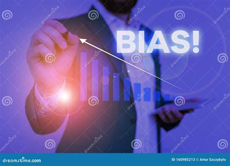 Writing Note Showing Bias Business Photo Showcasing Inclination Or