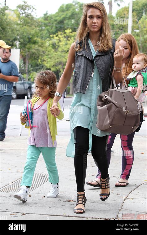 Jessica Alba With Daughters Honor Marie Warren And Haven Garner Warren