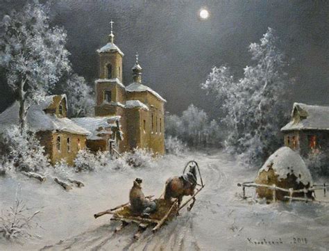 Pin by Рита on живопись | Winter painting, Winter scenes, Landscape ...