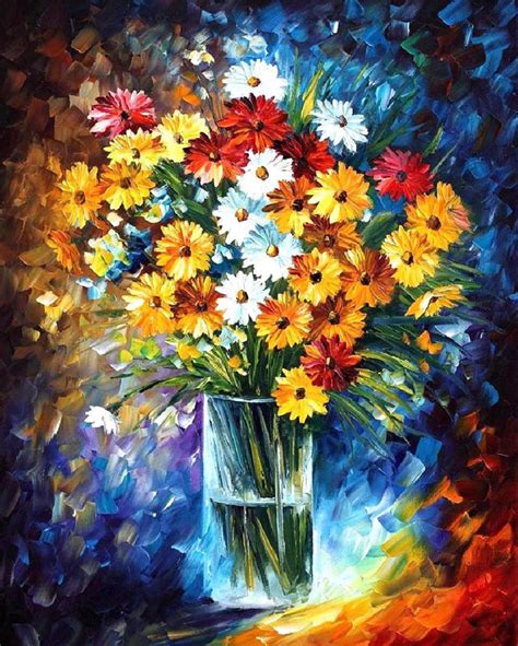 15 Beautiful And Realistic Flower Paintings Templates Perfect