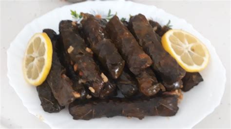 Wrapped Vine Leaves Sarma YalanÇi Dolma Youtube