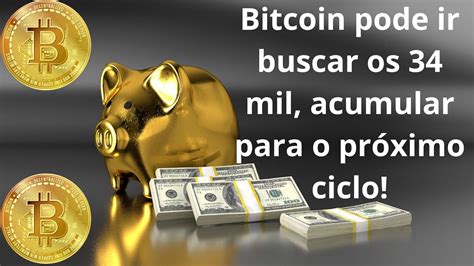 Bitcoin BTC rumo aos 34 mil estamos muito perto de outra aceleração