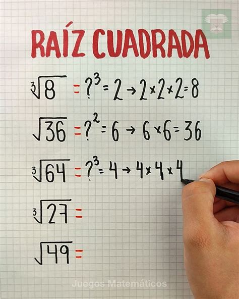 Te enseño a resolver Raíz Cuadra y Raíz Cúbica Wow Te enseño a