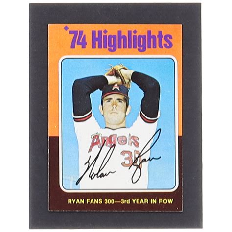 Nolan Ryan 1975 Topps 5 Hl Fans 300 For 3rd Year In A Row Pristine