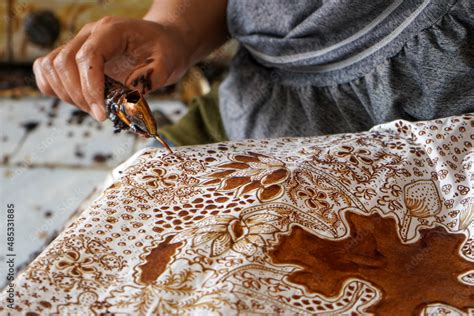 The Technique Of Making Batik By Writing Using A Canting Tool Canting