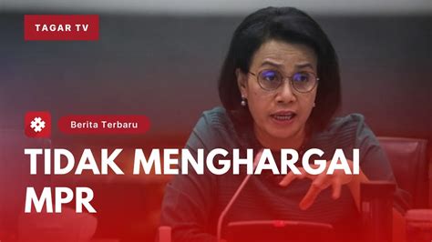 Bamsoet Kesal Anggaran Dipotong Sri Mulyani Tidak Menghargai Mpr Youtube