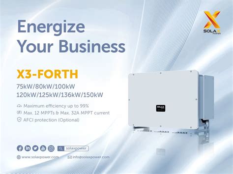 SOLAX POWER 80KW X3 FORTH 3Ph On Grid Solar Inverter SUNTECH MALL