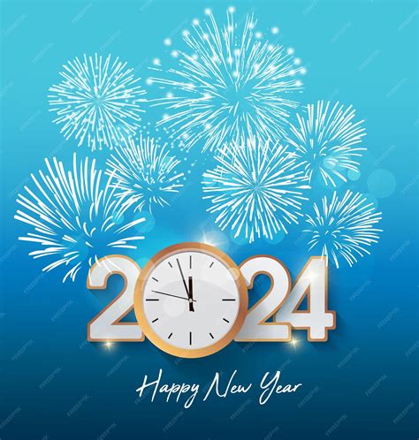 Premium Vector Happy New Year 2024 Merry Christmas