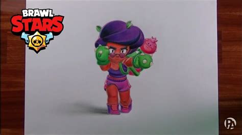 Dibujando A Rosa De Brawl Stars Patrickart Ilustraci N De Fantas A