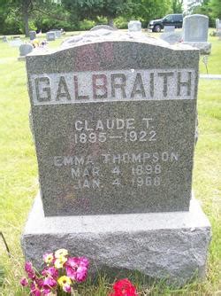 Emma Thompson Galbraith 1898 1988 Mémorial Find a Grave