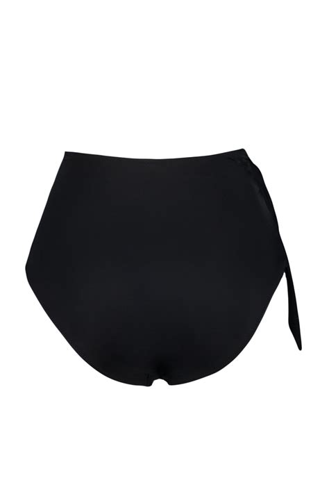 Trendyolmilla Siyah Kuşaklı Bağlamalı Yüksek Bel Hipster Bikini Altı TBESS BA Fiyatı
