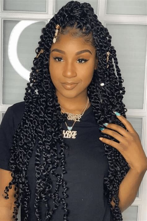 50 Stunning Passion Twists Hairstyles Curly Girl Swag Twist Hairstyles Twist Braid