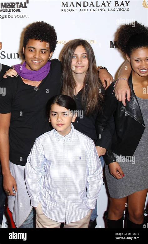 Michael Jacksons Children Paris Jackson And Blanket Jackson At The