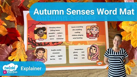 Using An Autumn Senses Word Mat Youtube